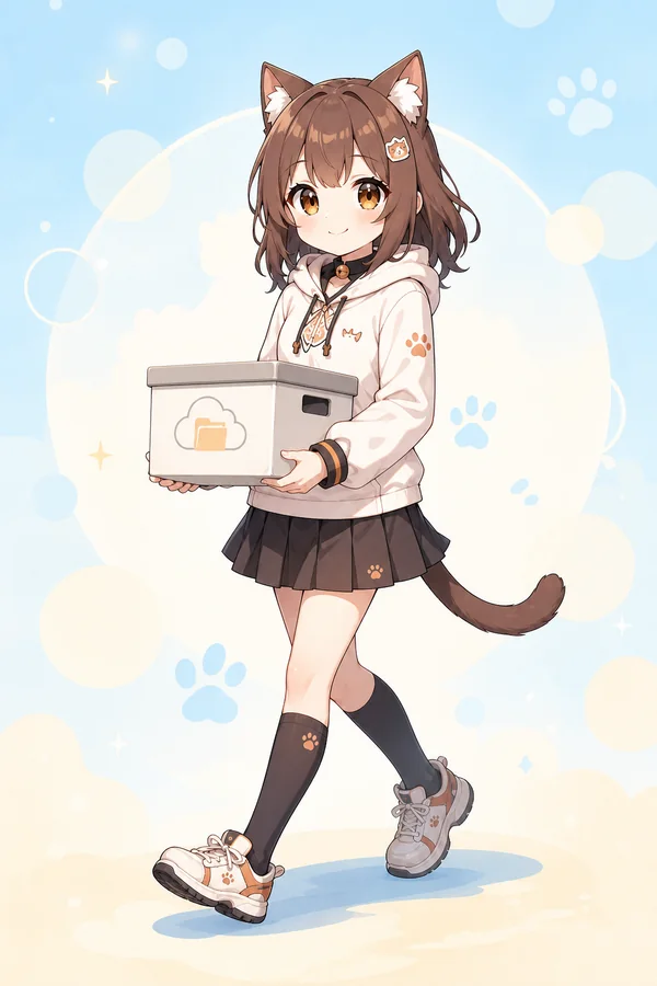 バックアップ箱を運ぶAssistCat
